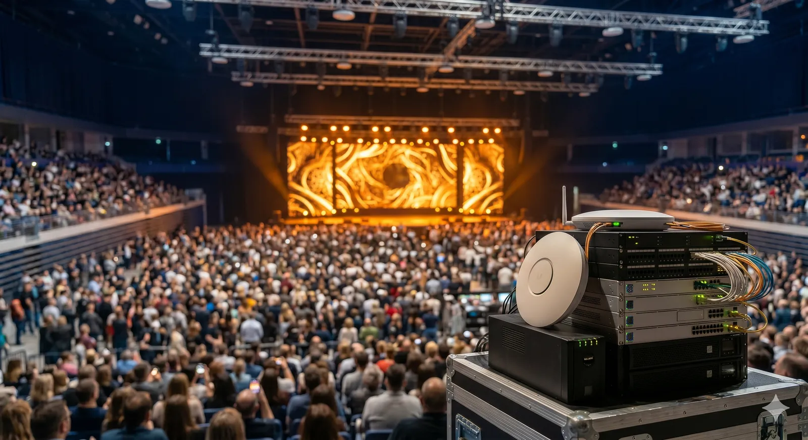 Eid Al Fitr Concert Al Ain 2023: Indoor Concert IT Case Study, event IT delivery by IP Care