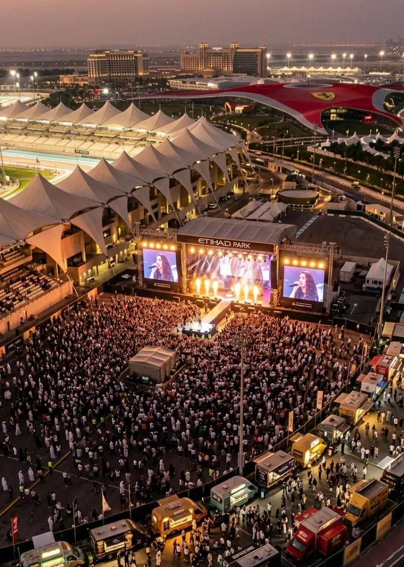 Ya Salam After Race Concert (2019-2024): Six Years of Yas Island Concert IT, event IT delivery by IP Care